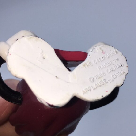 Vintage California Raisin Applause Miniature Vinyl Figure Guitar 1988 - Picture 4 of 11